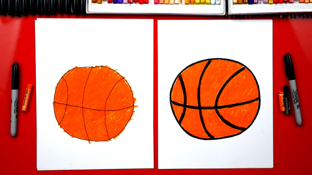 How to draw a Basketball